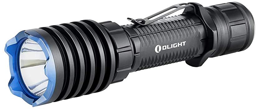 Olight® Warrior X PRO 2250 Lumens Rechargeable Tactical Flashlight with NW LED Ultra Bright Thrower Light, 21700 Battery Plus Vibrating Power Indicator, 600 Meters Two Light Modes Waterproof IPX8, Drop Test 5 Meters