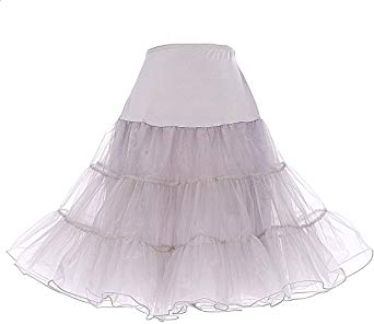 DRESSTELLS Women's Vintage Rockabilly Petticoat Skirt Tutu 1950s Underskirt