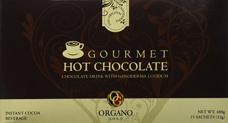 Organo Gold Gourmet Hot Chocolate,17OZ,15 Sachets