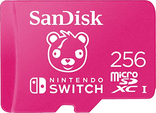 SanDisk 256GB microSDXC -Card Licensed for Nintendo -Switch, Fortnite Edition - SDSQXAO-256G-GN6ZG