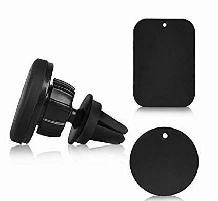 1PLUS Magnetic Car Air Vent Mount Holder, 360 Rotation Cell Phone Holder for Smartphones, GPS