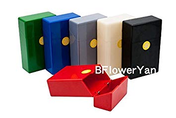 BFlowerYan Pack of 3 Hard Box Full Pack Cigarette Case (King Size) (Assorted Colors)