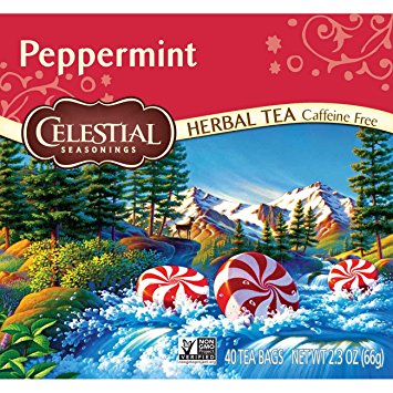Celestial Seasonings Herbal Tea, Peppermint, 40 Count