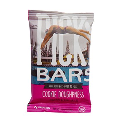 Picky Bars Cookie Doughpness: All Natural Gluten Free Vegan Protein Energy Bar (1 box = 10 bars)