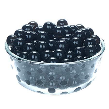 LOVOUS 3000 Pcs Water Beads, Crystal Soil Water Bead Gel, Wedding Decoration Vase Filler - Furniture Decorative Vase Filler, All Occasion Table Centerpiece Decorations (Black)