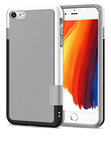 Hybrid Case iPhone 8 Phone Case, Grey Defender iPhone 7 Case Credit Card Holder, Ultra Thin Case iPhone 7 Cases,Soft Silicone Hard PC Edge iPhone 7 Protective Case for Apple iPhone 7 and iPhone 8 2017