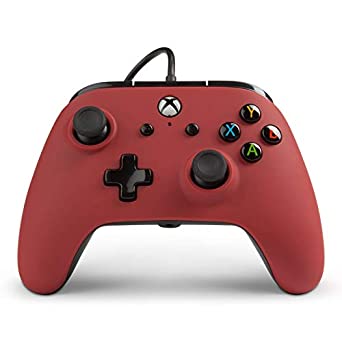 Wired Officially Licensed Controller for Xbox One, S, Xbox One X & Windows 10 - White (Xbox One) (Red)