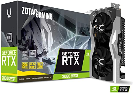 ZOTAC Gaming GeForce RTX 2060 Super Mini 8GB GDDR6 256-bit 14Gbps Gaming Graphics Card, IceStorm 2.0, Super Compact, ZT-T20610E-10P