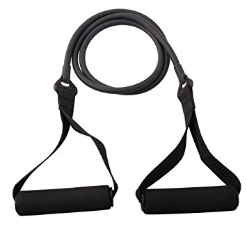 MAXSTRENGTH ® Rubber Resistance Band Tube Cord Fitness Home Gym Exercise Training with Handles