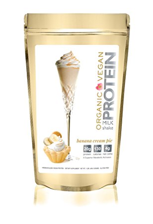 Protein Milkshake Vegan Protein Powder, Banana Cream Pie - 1 lb