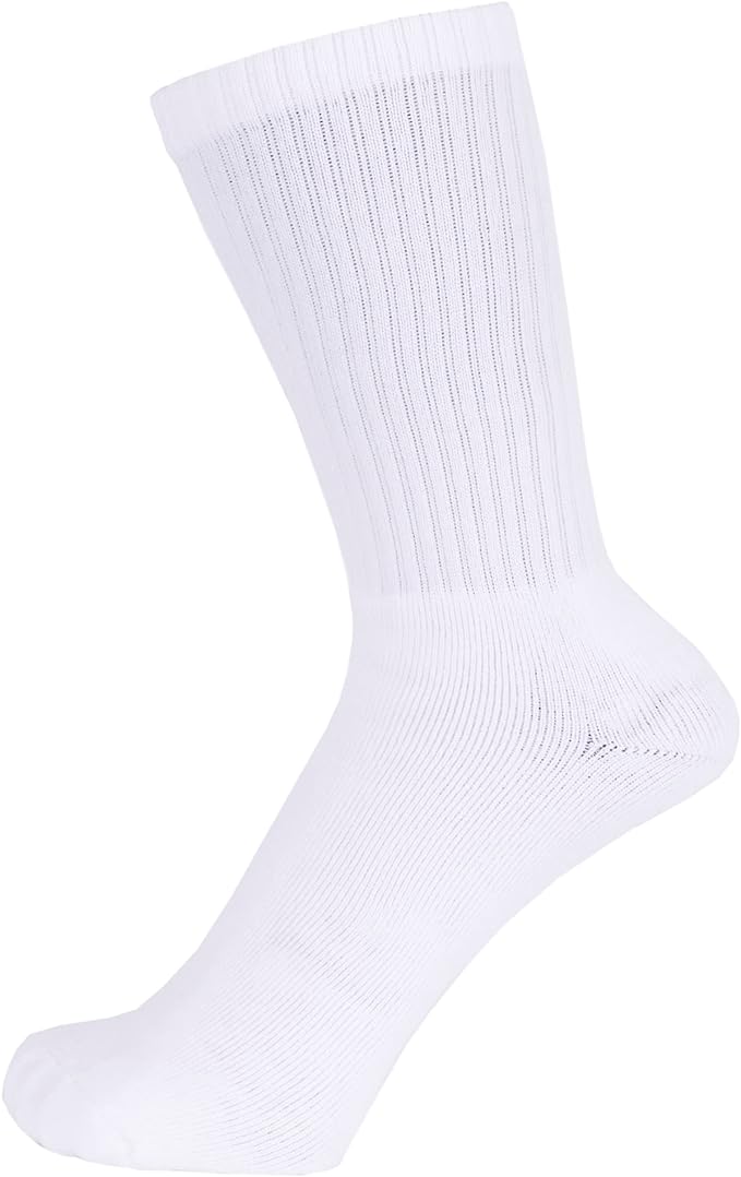 ZAKIRA Finest Combed Cotton Terry Lined Athletic Sports Crew Socks for Men, Women