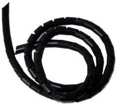 Cable-Core Spiral Binding - BLACK Cable Tidy Wrap 12mm x 10m