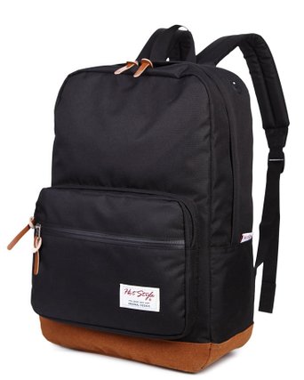 HotStyle 915s Vintage College School Backpack - Waterproof Holds 15-inch Laptop