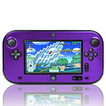 TNP Wii U Gamepad Case (Purple) - Plastic   Aluminium Full Body Protective Snap-on Hard Shell Skin Case Cover for Nintendo Wii U Gamepad Remote Controller