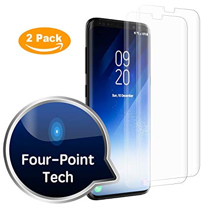 [Full Adhesive] Galaxy Note8 Tempered Glass Screen Protector, Heroshield 3D Curved Case Friendly 9H Anti-Scratch Protective Film for Samsung Galaxy Note8(Buy One get One Free) [UPDATED VERSION]