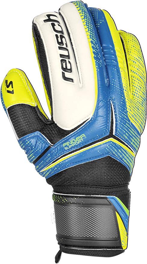 Reusch soccer receptor prime S1 finger support junior goalkeeper glove