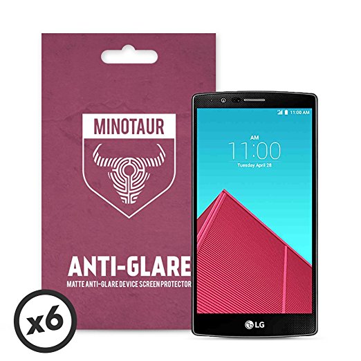 LG G4 Screen Protector Pack, Matte Anti Glare by Minotaur (6 Screen Protectors)