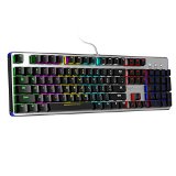 HAVIT HV-KB366L RGB Backlit Wired Mechanical Gaming Keyboard with Blue Switches BlackSliver