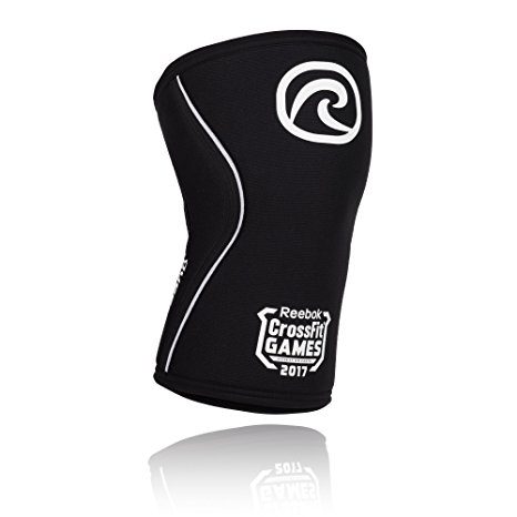 Rehband Crossfit Games Rx Knee Support 7mm - Medium - Black - Expand Your Movement   Cross Training Potential - Knee Sleeve for Fitness - Feel Stronger   More Secure - Relieve Strain - 1 Sleeve