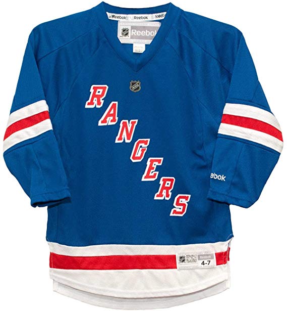 New York Rangers Home Blue Size 4-7 Preschool Jersey