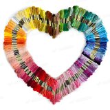 KINGSO 100PCS Mixed Color Polyester Cross Stitch Threads Embroidery Floss Sewing Art Craft