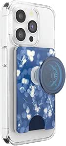 PopSockets Phone Wallet with Expanding Grip, Phone Card Holder, Wireless Charging Compatible, Wallet Compatible with MagSafe - Phantom Aspen