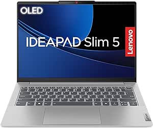 Lenovo IdeaPad Slim 5, Notebook in alluminio con schermo 14’’ OLED e processore Intel Core Ultra 7 155H, (Grafica Intel Arc Integrata, RAM 16 GB, 1 TB SSD, Windows 11) Cloud Grey, Esclusiva Amazon