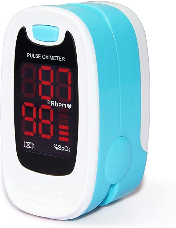 Contec LED CMS50M Pulse Oximeter,SpO2 and PR value waveform Blood Oxygen, Carrying Case, Neck/Wrist Cord