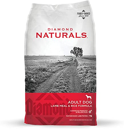 Diamond Naturals Adult Real Meat Recipe Natural Dry Dog Food with Real Pasture Raised Lamb Protein 40lb
