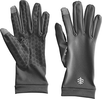 Coolibar UPF 50  Men's Women's Gannett UV Gloves - Sun Protective