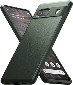 Ringke Onyx Compatibile con Cover Google Pixel 7a, Piacevole al Toccandola e Protezione da Ditate e Macchie, Custodia Non scivolosa con Buon grip - Dark Green