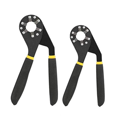 6"8" Inch Hexagon Hex Wrench Black Adjustable Grip Pliers Spanner Tool(6'' 8")