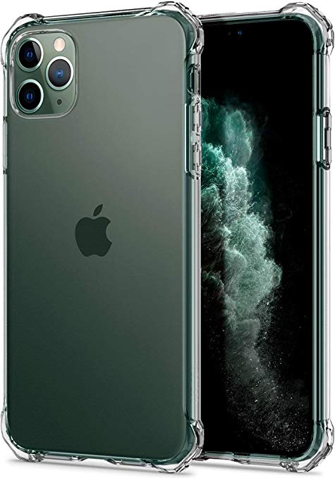 Spigen Rugged Crystal, Designed for iPhone 11 Pro Case (2019) - Crystal Clear