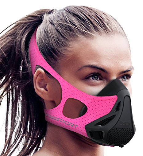 Aduro Sport Workout Training Mask - for Running Biking Training and Fitness, Achieve High Altitude Elevation Effects with 4 Level Air Flow Regulator [Peak Resistance]