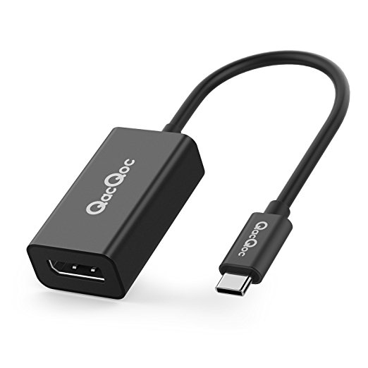 TICTID USB-C (Thunderbolt 3) to 4K@60Hz Display Port Adapter Converter USB 3.1 Type C Male to DisplayPort/DP Female for MacBook Pro 2015/2016, ChromeBook Pixel Black (QC-A06D)