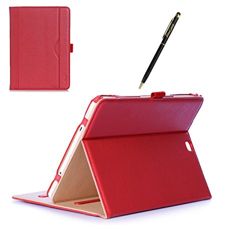 ProCase Samsung Galaxy Tab S2 9.7 Case - Stand Folio Case Cover for Galaxy Tab S2 Tablet (9.7 inch, SM-T810 T815 T813) -Red