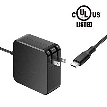 65W 45W USB Type C AC Laptop Charger Fit for Lenovo Yoga 920 920-13 730-13 720-13 920-13IKB 730-13IKB, 4X20M26268 USB-C Power Supply Adapter Cord