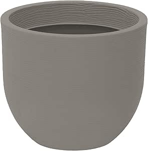 Tramontina Laos Plant Pot Plastic Planter Taupe Diameter 49.5 x Height 45 cm Volume 51 litres