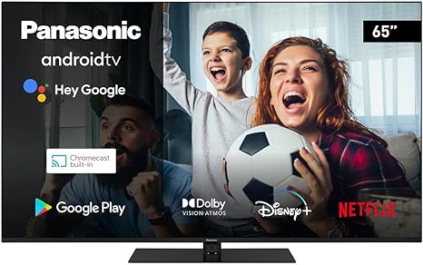 Panasonic TX-65MX650B, 65 Inch 4K Ultra HD LED Smart TV, High Dynamic Range (HDR), Dolby Atmos & Dolby Vision, Android TV, Google Assistant, Chromecast, Bluetooth, Black