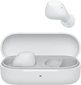 Sony WF-C510 Wireless Bluetooth Earbuds with Deep Bass, Clear Call Quality, IPX4 Water Resistance, Lightweight Design, Long Battery Life, Quick Charging, iOS & Android Compatible (White)