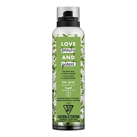 Love Beauty Planet Coconut Milk White Jasmine Hair Spray, Medium Hold & Volume 6.8 oz