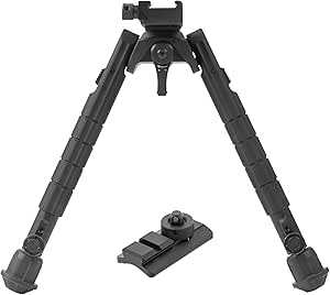 UTG TL-BP03-B Recon 360 TL Bipod, 8"-12" Center Height, Picatinny