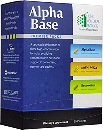 Ortho Molecular - Alpha Base Premier Packs - 60 CT