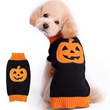 HAPEE Pet Clothes the Halloween pumpkin Cat Dog Sweater , Dog Accessories, Dog Apparel，Pet Sweatshirt