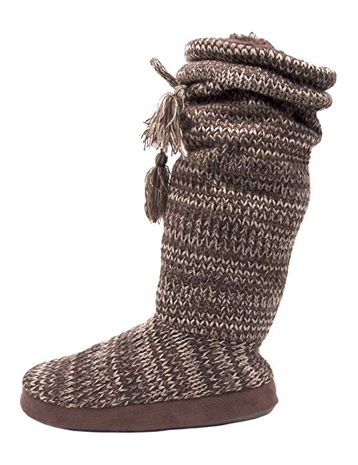 Muk Luks Women's Tall Fleece-Lined Slipper Boot