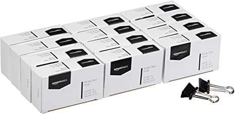 AmazonBasics Binder Paper Clip - Small, 12 Clips per Pack, 12-Pack