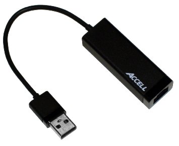 Accell J141B-003B-2 USB 3.0 to Gigabit Ethernet (RJ45) Adapter - Poly Bag Packaging