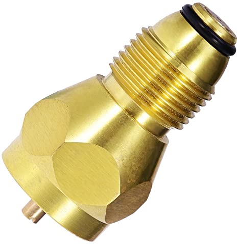Propane Refill Adapter Universal Safety with 100% Solid Brass Regulator Valve Accessory for All 1 LB Tank Small Cylinders