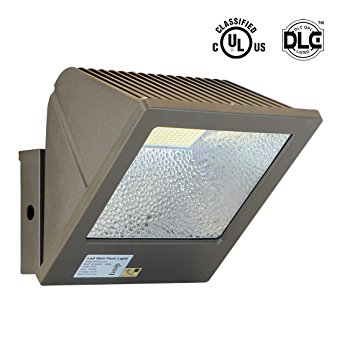 SGL 60W 5000K LED Wall Waterproof Flood Light, IP65, UL and DLC-Qualified, 5800 Lumens, 240W HPS/MH Replacement, Daylight White