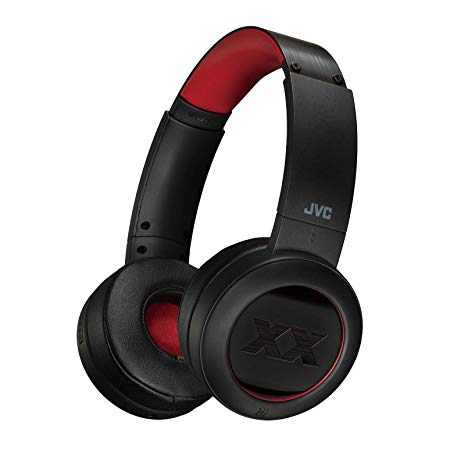 JVC XX Wireless On Ear Headphones, Bluetooth Connectivity, Extreme Deep Bass Ports, Tough Housing Protection & Durable Body, Voice Assitant Compatible, 40 Hours Long Battery Life, AptX - HAXP50BTR